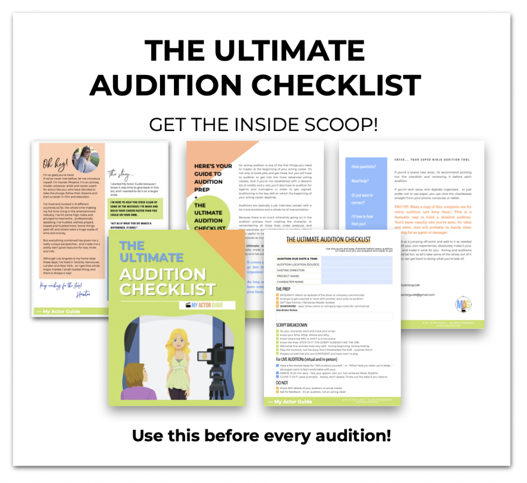 The Ultimate Audition Checklist for Actors