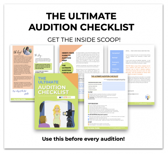 The Ultimate Audition Checklist Splash My Actor Guide