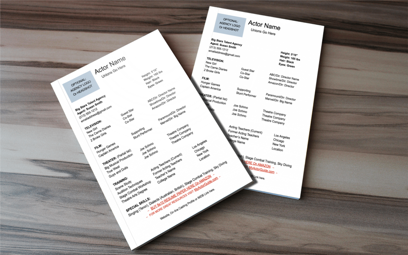 What should you put on your resume as a new actor? Find out how to format an actor's resume.