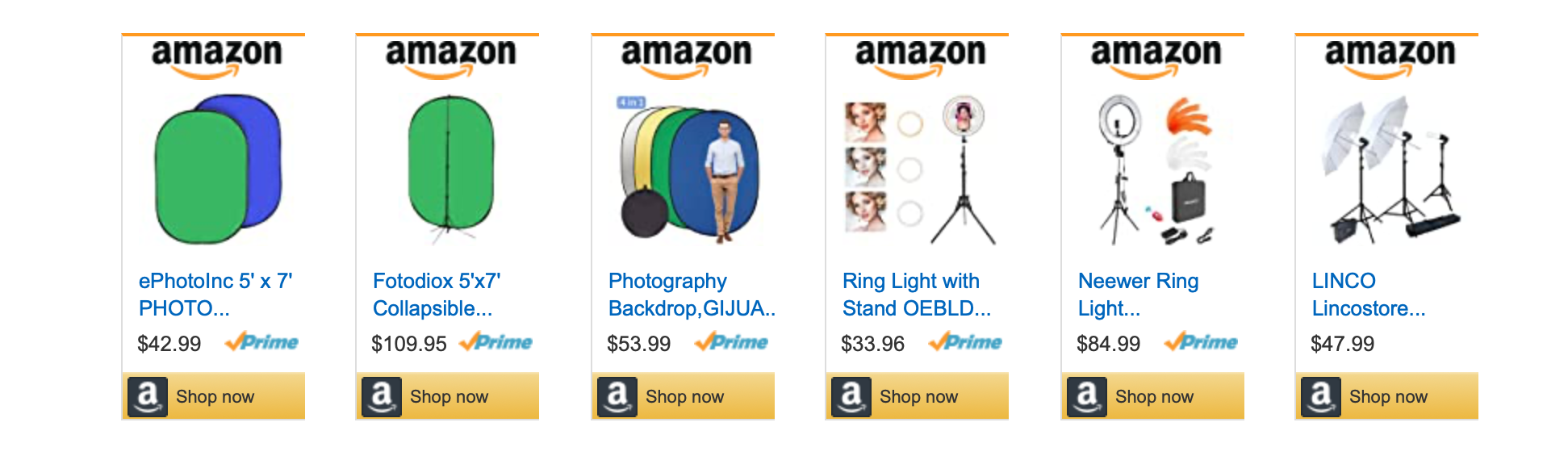 Buy self-tape audition gear for actors and virtual audition equipment on Amazon!