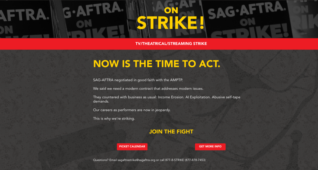 SAG-AFTRA Strike Official Site